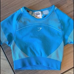 Gymshark Ultra Seamless Blue Crop